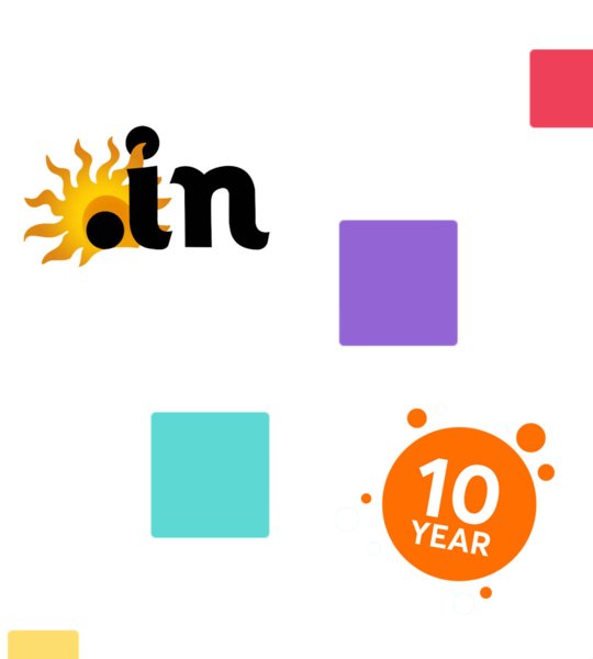 html website with 10 year validity .in domain